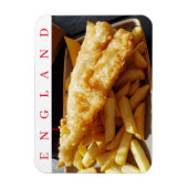 England Fisch und Chips Kühlschrankmagnet Magnet (Vertikal)