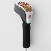 England Flag and Wappen Golf Head Cover Headcover (angewinkelt)