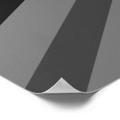 England Flag Black Gray Poster (Ecke)