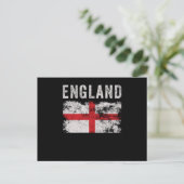 England Flag British Souvenir Cool Postkarte (Stehend Vorderseite)
