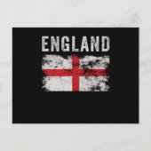 England Flag British Souvenir Cool Postkarte (Vorderseite)