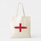 England Flag Brush Art Tragetasche (Rückseite)