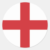 England Flag Classic Round Sticker (Vorderseite)