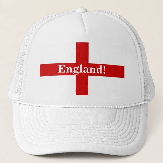 England Flag - Engerland! Engerland! Truckerkappe (Vorderseite)