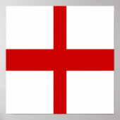 England Flag English Country Pride Zuhause Heimat Poster (Vorne)