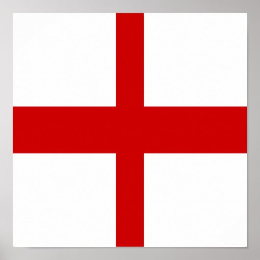 England Flag English Country Pride Zuhause Heimat Poster (Vorne)