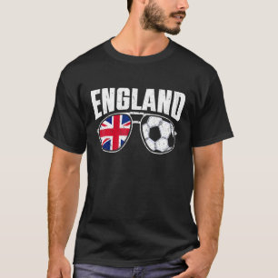 England Flag Football Sonnenbrille britischer Fußb T-Shirt