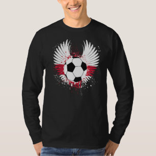 England Flag Fußball Fußball Wings English Footbal T-Shirt
