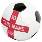 England Flag Fußball mit benutzerdefinierter Jerse (Dreiviertel)
