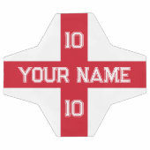 England Flag Fußball mit benutzerdefinierter Jerse (Flach)