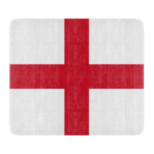 England Flag Glass Cutting Board Schneidebrett