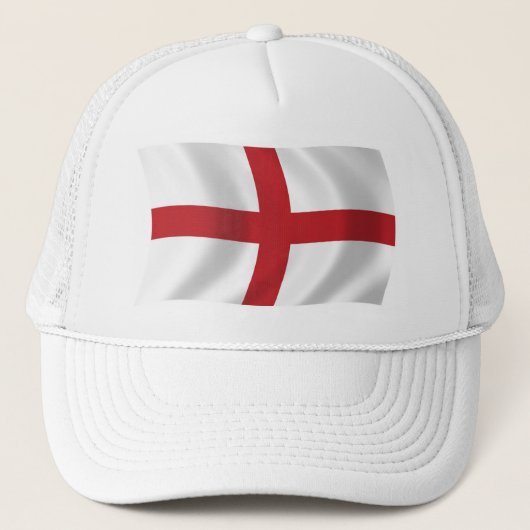 England Flag Hat Truckerkappe (Vorderseite)