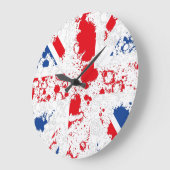 ENGLAND FLAG KCALIMA effect by Masanser Große Wanduhr (Winkel)