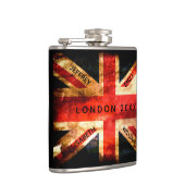 England flag London travel vacation 4 names Flachmann (Rechts)