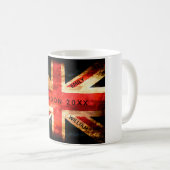 England flag London travel vacation 4 names Kaffeetasse (VorderseiteRechts)