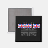 England Flag Magnet (Vorderseite/Rückseite)