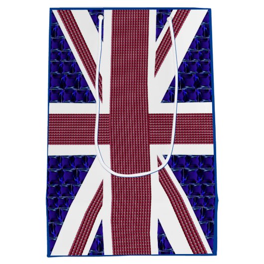 England Flag Medium Gift Bag Mittlere Geschenktüte (Rückseite)