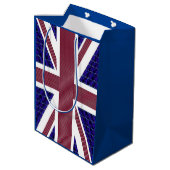 England Flag Medium Gift Bag Mittlere Geschenktüte (Rückseite Schrägansicht)