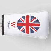 England Flag Monogram Golf Head Cover Headcover (Vorderseite)