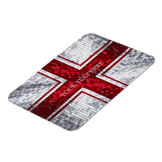 England Flag Mosaik Design Magnet (Linke Seite)