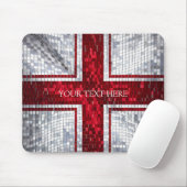 England Flag Mosaik Design Mousepad (Mit Mouse)