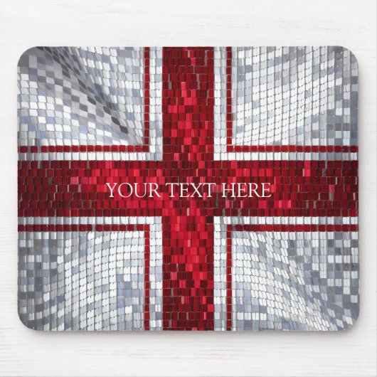 England Flag Mosaik Design Mousepad (Vorne)