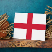 England Flag Plaque Fotoplatte (Seite)