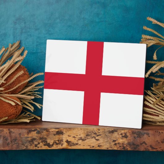 England Flag Plaque Fotoplatte (Seite)