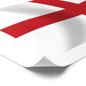 England Flag Poster Print (Ecke)