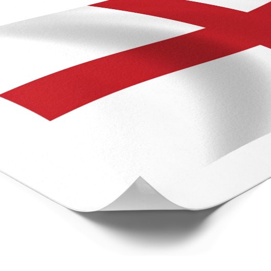 England Flag Poster Print (Ecke)