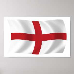 England Flag Poster Print