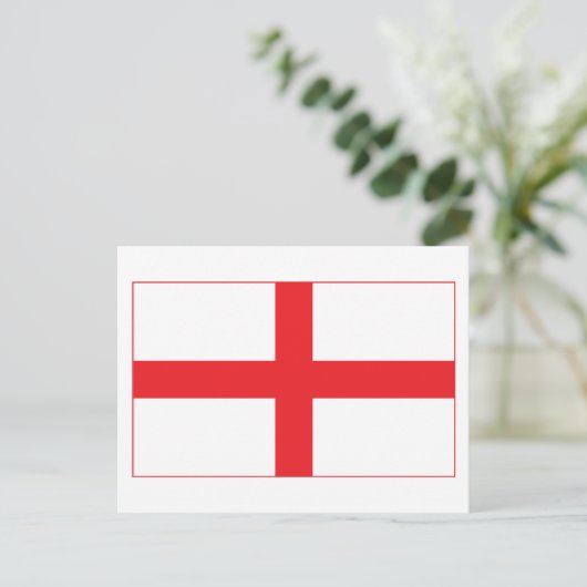 England Flag Postkarte (Stehend Vorderseite)