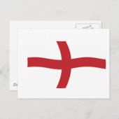 England Flag Postkarte (Vorne/Hinten)