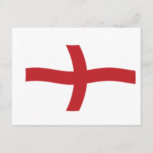 England Flag Postkarte