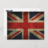 England Flag Postkarte (Vorne/Hinten)