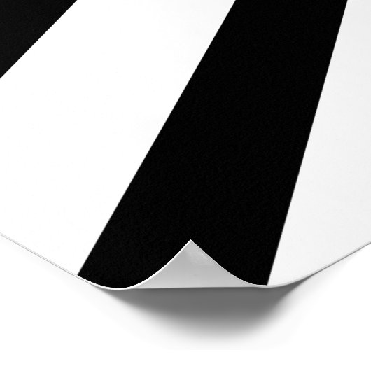 England Flag Schwarz-weiß Poster (Ecke)