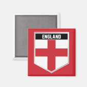 England Flag Shield Magnet (Vorderseite/Rückseite)