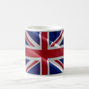 England - Flag Wave Vereinigtes Königreich - Kaffeetasse