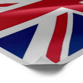 England - Flag Wave Vereinigtes Königreich - Poster (Ecke)