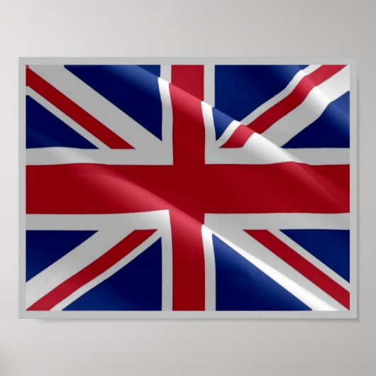 England - Flag Wave Vereinigtes Königreich - Poster (Vorne)