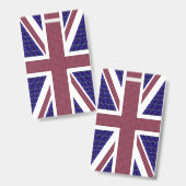 England-Flagge, Abzeichen der britischen Flagge Ausweis (Vorder- & Rückseite)