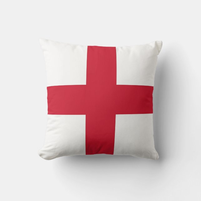 England-Flagge auf amerikanischem MoJo-Pillow Kissen (Vorderseite)