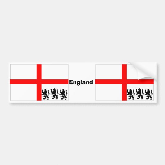 England-Flagge Autoaufkleber (Vorne)