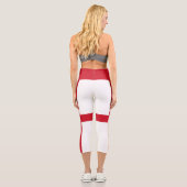 England-Flagge Capri Leggings (Rückseite)