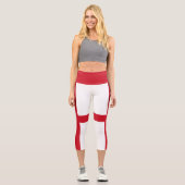 England-Flagge Capri Leggings (Vorderseite)