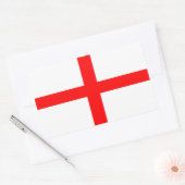 England Flagge des St. George Rechteckiger Aufkleber (Umschlag)