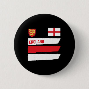 England-Flagge Englisch Fußball-Fan Männer Frauen Button