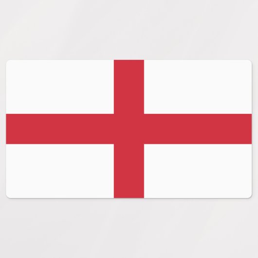 England-Flagge Etiketten (Design 2)