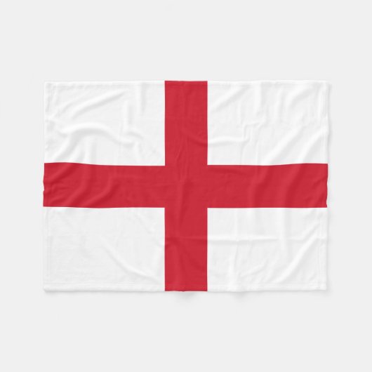 England-Flagge Fleecedecke (Vorderseite (Horizontal))