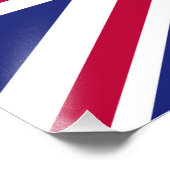 England-Flagge Fotodruck (Ecke)